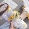 Versatile Color Block Ladies Sneakers