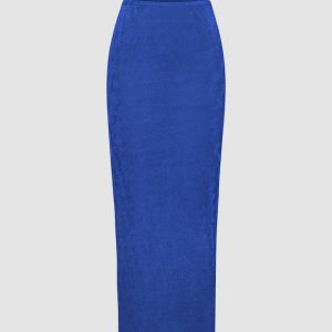Solid Color Maxi Skirt