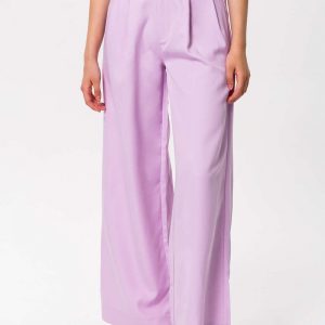 Pleated Wide Leg Trousers