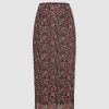 Floral Print Midi Skirt