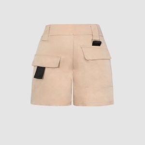 High Waist Cargo Shorts