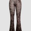 Leopard Print Flared Pant