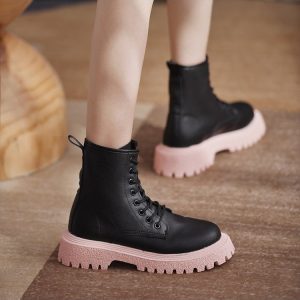 2022 PU British Style Platform Women's Boots