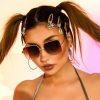 Trend Retro Large Square Frame Outdoor Street Sunglasses