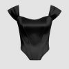 Satin Off The Shoulder Corset Top