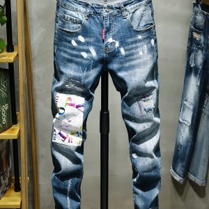 New Arrival Embroidery Mid Waist Jeans