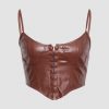 Corset Top in Faux Leather