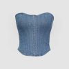 Denim Corset Top