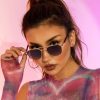 New Fashion Hollow Out Square Frame Street Sunglasses