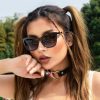 Personalized Cat Eye Gradient Color Street Sunglasses