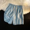 Summer Plaid Drawstring Men Shorts