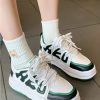 Trendy Contrast Color Dissolving Sole Sneakers