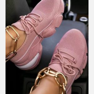 Casual Jogger Sports White Sneakers For Women