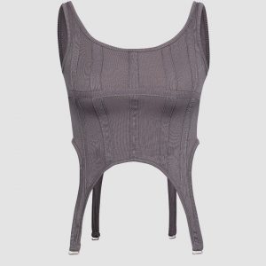 Garter Corset Tank Top